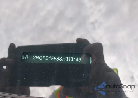 2025 Honda Civic Sport/Sport Touring из США, поврежденный, VIN 2HGFE4F88SH313149